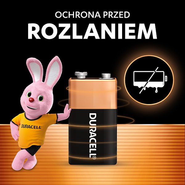 Duracell 9 V 6LR61/MN1604 9 V/B Bateria alkaliczna