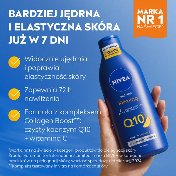 Nivea Q10 Ujędrniające mleczko DO Ciała 400 ml