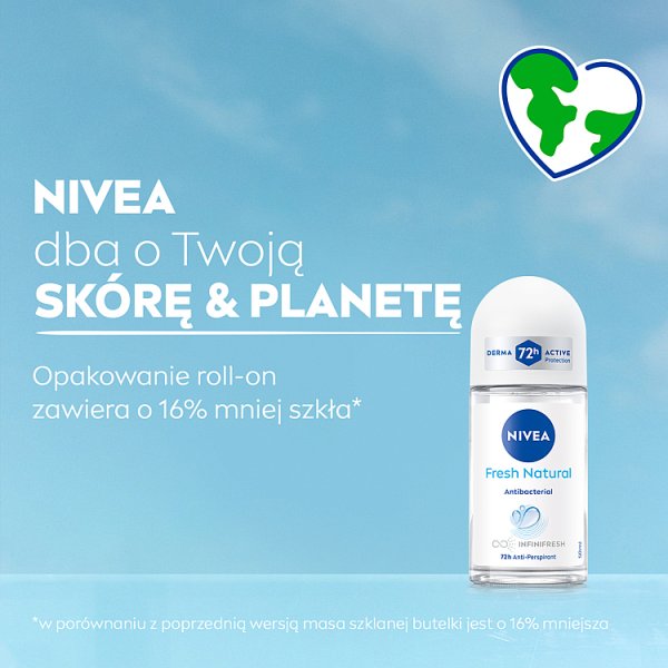 Nivea Fresh Natural Antyperspirant Roll ON 50 ml