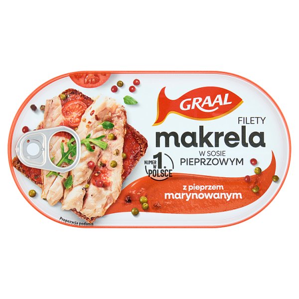 Graal Filety makrela w sosie pieprzowym z pieprzem marynowanym 170 g