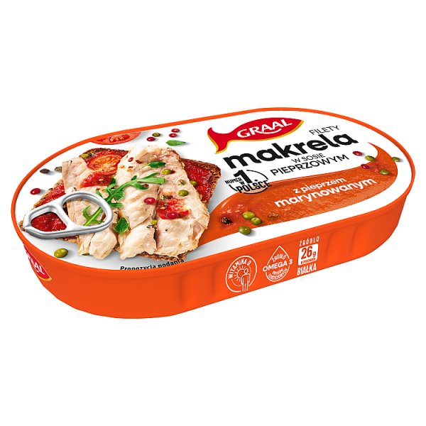 Graal Filety makrela w sosie pieprzowym z pieprzem marynowanym 170 g