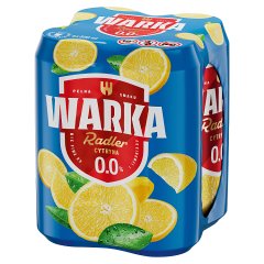 Piwo Warka Radler cytryna 0,0% puszka +2,00 zł kaucji 