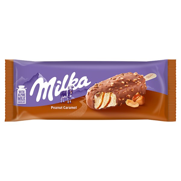 Milka Lody z pastą z orzeszków arachidowych z sosem karmelowym 90 ml
