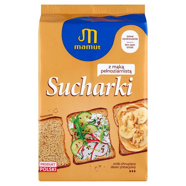Mamut Sucharki z mąką pełnoziarnistą 235 g