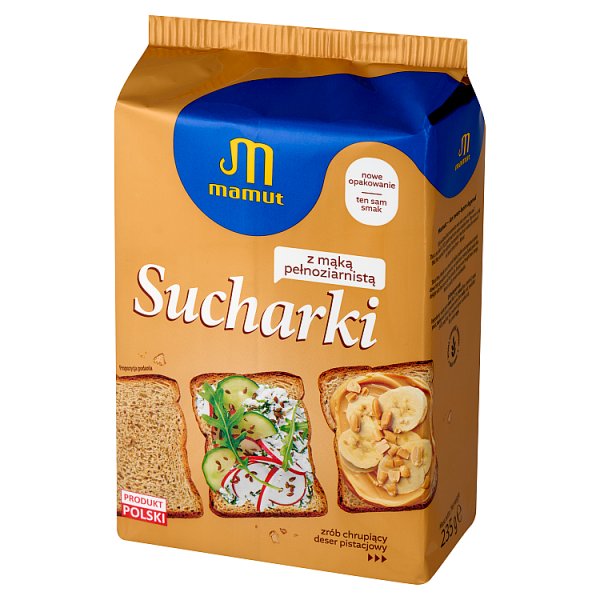 Mamut Sucharki z mąką pełnoziarnistą 235 g