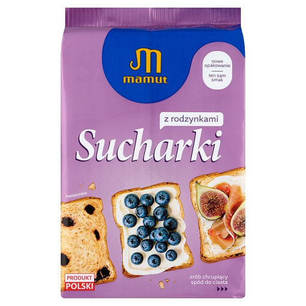 Mamut Sucharki z rodzynkami 235 g