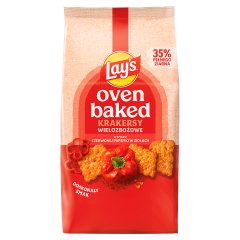 Lay's Oven Baked Krakersy wielozbożowe o smaku czerwona papryka w ziołach 80 g