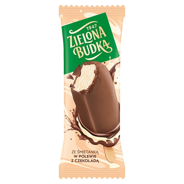 Zielona Budka Lody ze śmietanką w polewie z czekoladą 90 ml