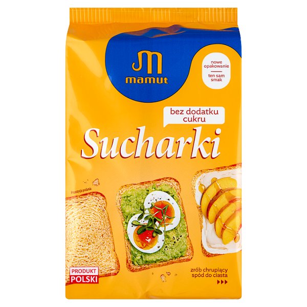 Mamut Sucharki bez dodatku cukru 225 g