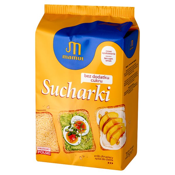 Mamut Sucharki bez dodatku cukru 225 g