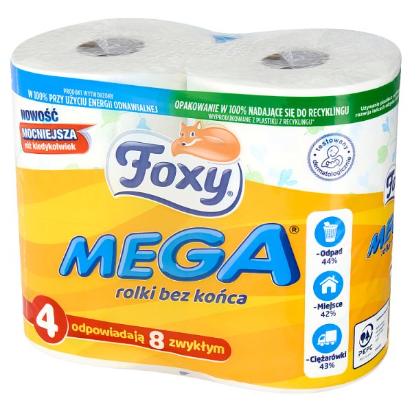 Foxy Mega Papier toaletowy 4 rolki