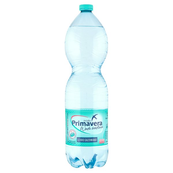 Woda lgaz Primavera źródlana 1,5l doliczana jest kaucja 50 gr 