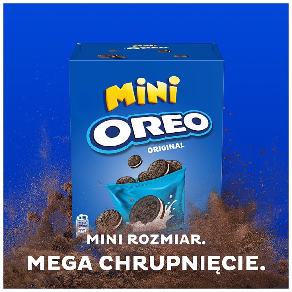 Oreo Original Mini Ciastka kakaowe z nadzieniem o smaku waniliowym 160 g (4 x 40 g)
