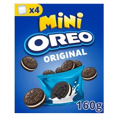 Oreo Original Mini Ciastka kakaowe z nadzieniem o smaku waniliowym 160 g (4 x 40 g)