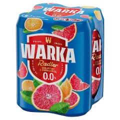Warka Radler Mix piwa 0 % i lemoniady grejpfrut z pomarańczą 4 x 500 ml