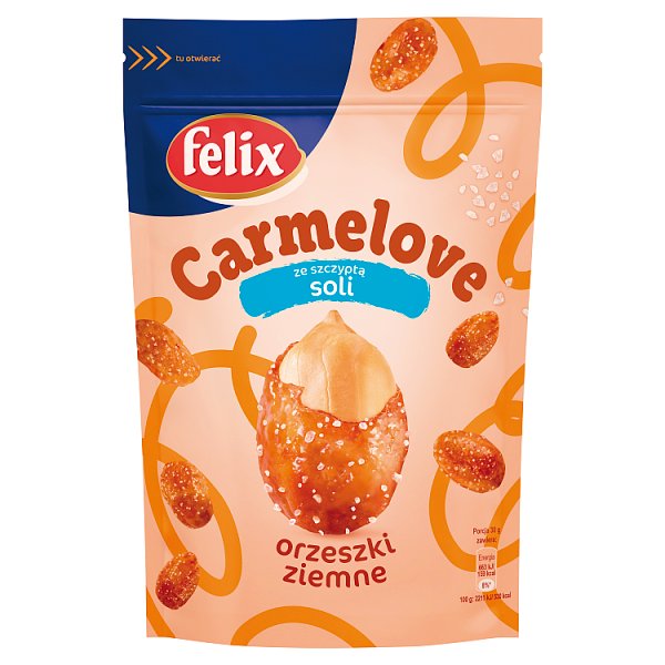 Felix Carmelove Orzeszki ziemne w karmelu ze szczyptą soli 160 g