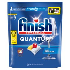Finish Quantum Lemon Kapsułki do mycia naczyń w zmywarce 624 g (60 sztuk)