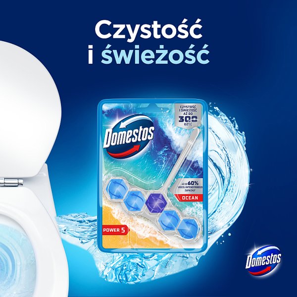 Domestos Power 5 Ocean Kostka toaletowa 50 g
