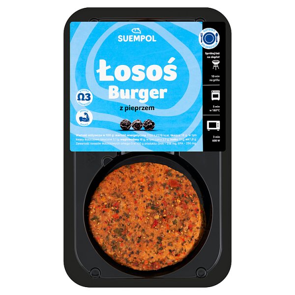 Suempol Łosoś burger pieczony z pieprzem 200 g