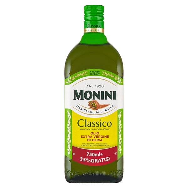 Monini Classico Oliwa z oliwek najwyższej jakości z pierwszego tłoczenia 1000 ml