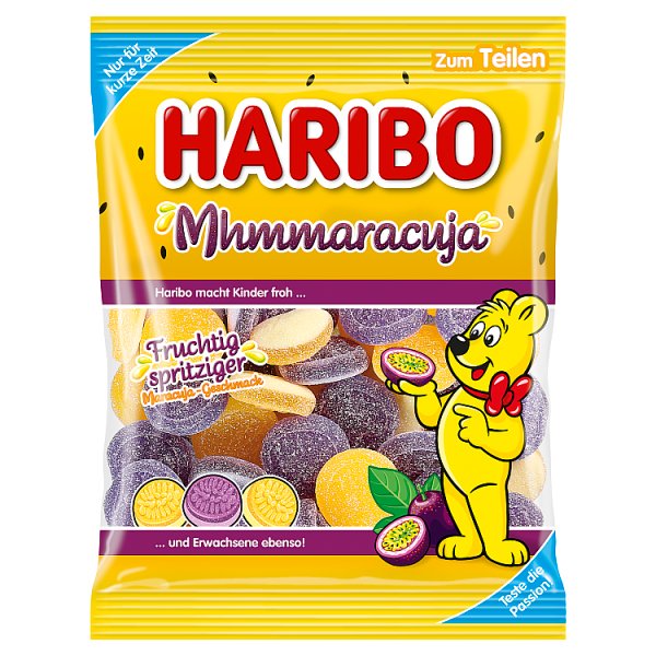 Haribo Mhmmaracuja Żelko-pianki o smaku owocowym 160 g