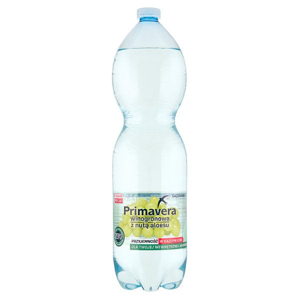 Woda gaz Primavera winogrono aloes 1,5l + kaucja 50 gr 