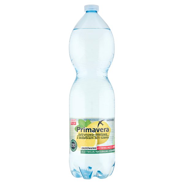 Woda gaz Primavera cytryna mięta 1,5l + kaucja 50 gr 