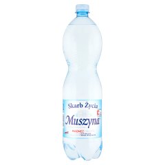 Woda lgaz Muszyna skarb życia mineralna magnez i wapń + kaucja 50 gr 