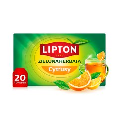 Lipton Zielona herbata cytrusy 26 g (20 torebek)