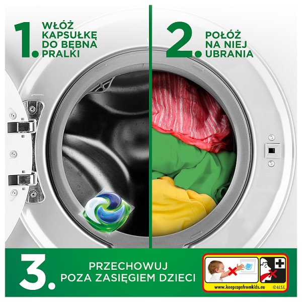 Ariel Allin1 PODS Kapsułki Do Prania Do Kolorowych Tkanin, 22 Prań