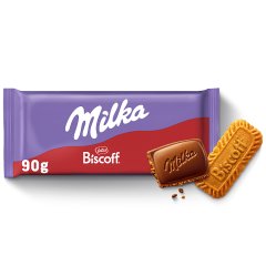 Milka Biscoff czekolada mleczna z karmelizowanymi ciastkami - 90 g