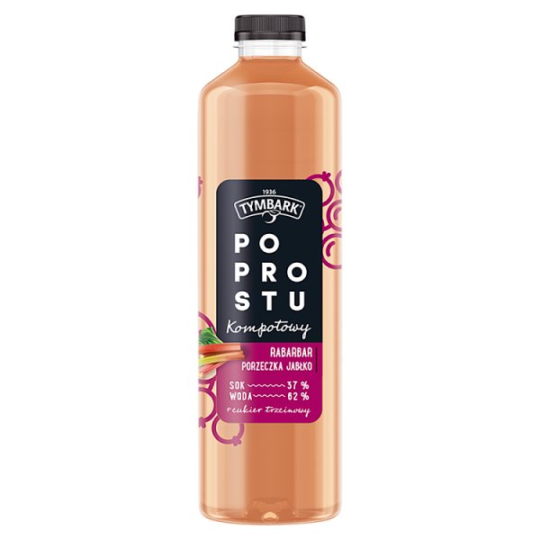 Napój ngaz Tymbark po prostu kompotowy rabar porzeczka + kaucja 50 gr 