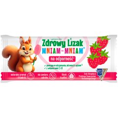 Zdrowy Lizak Mniam-Mniam Lizak na odporność o smaku malinowym 6 g
