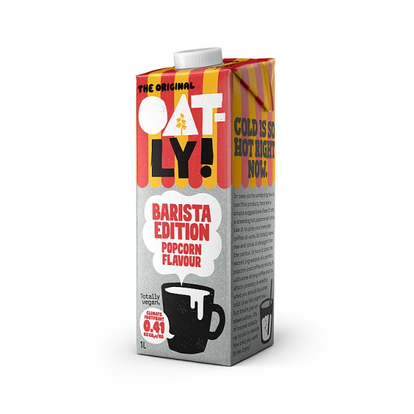 Napój roślinny Oatly owsiany the original barista popcorn 