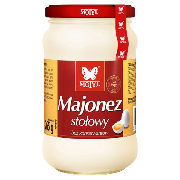 Motyl Majonez stołowy 285 ml
