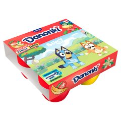 Danone Danonki Mega Serek truskawka-wanilia banan 360 g (4 x 90 g)