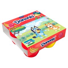 Danone Danonki Mega Serek malina banan 360 g (4 x 90 g)