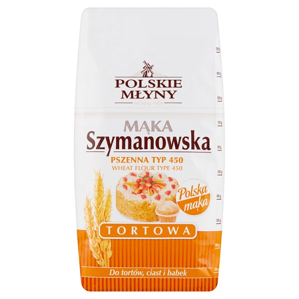 Polskie Młyny Mąka Szymanowska pszenna tortowa typ 450 1 kg