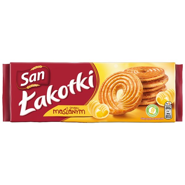 San Łakotki herbatniki o smaku maślanym - 168 g