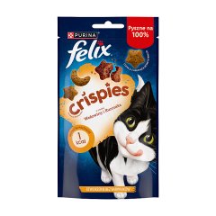 Felix Crispies Przekąski o smaku wołowiny i kurczaka 45 g