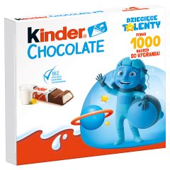Kinder Chocolate Batonik z mlecznej czekolady z nadzieniem mlecznym 50 g (4 sztuki)