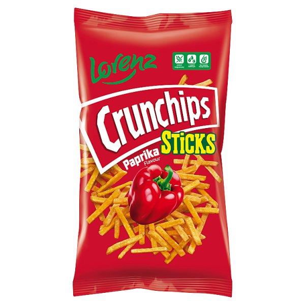 Crunchips Sticks Chipsy ziemniaczane o smaku paprykowym 70 g