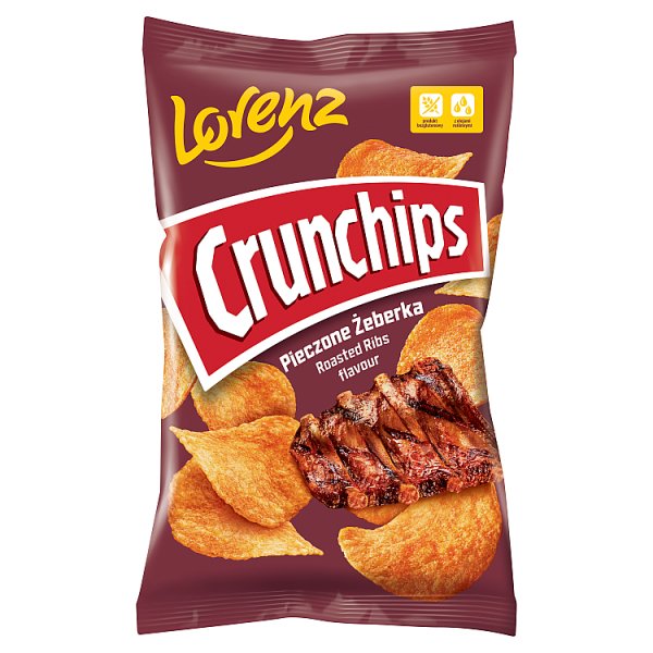 Crunchips Chipsy ziemniaczane pieczone żeberka 130 g