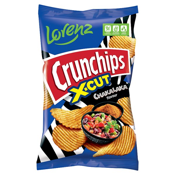 Crunchips X-Cut Chipsy ziemniaczane o smaku słodko-pikantnym 130 g