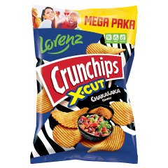 Crunchips X-cut Chipsy ziemniaczane o smaku słodko-pikantnym 200 g