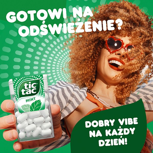 Tic Tac Drażetki o smaku miętowym 54 g