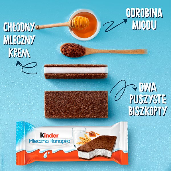 Kinder Mleczna Kanapka Biszkopt z mlecznym nadzieniem 28 g