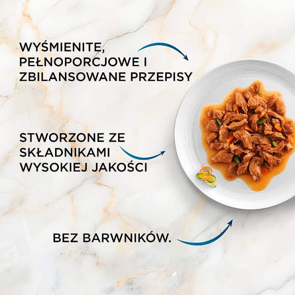 Gourmet Perle Karma dla dorosłych kotów soczyste mini fileciki w sosie z warzywami 340 g (4 x 85 g)