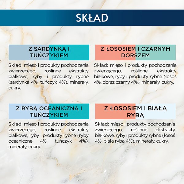 Gourmet Perle Karma dla dorosłych kotów duet 340 g (4 x 85 g)