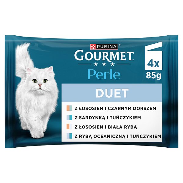 Gourmet Perle Karma dla dorosłych kotów duet 340 g (4 x 85 g)
